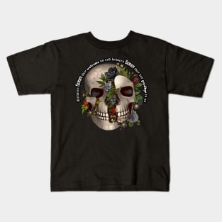 Floral skull – Between flowers and farewells Kids T-Shirt